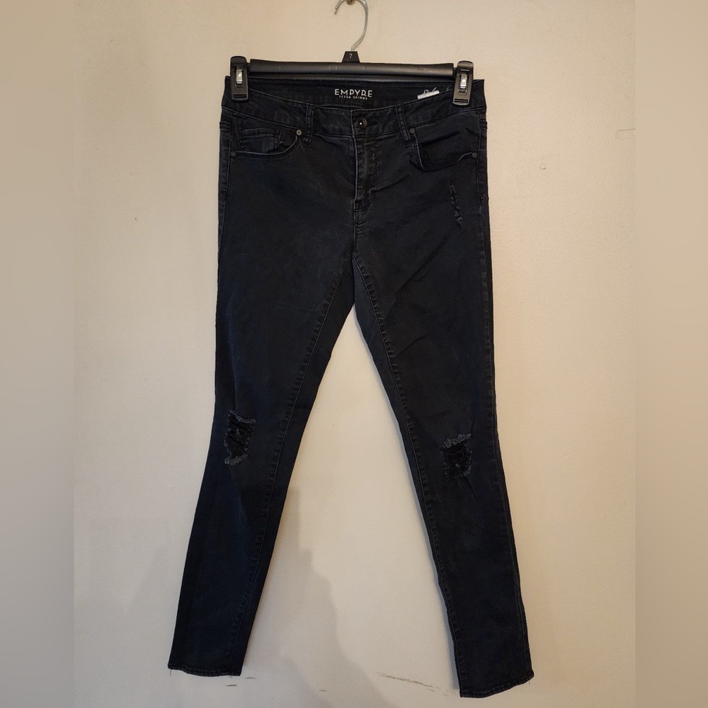 empyre jeans black tessa skinny jeans size 7